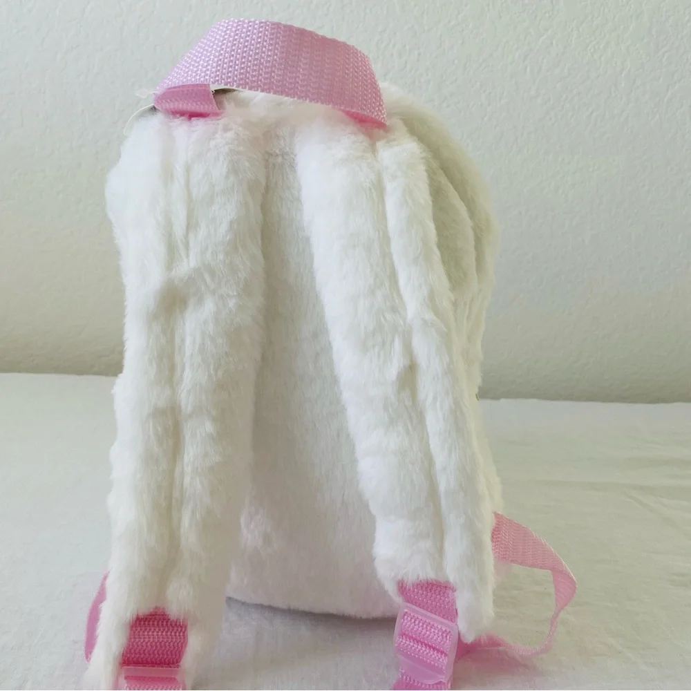 Silver Unicorn Furry/Plush Backpack